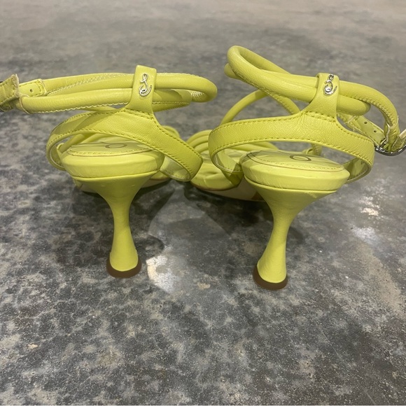 Sam Edelman- SZ 7 Kiwi Leather MAVEN PADDED STRAPPY HEEL - Picture 3 of 10